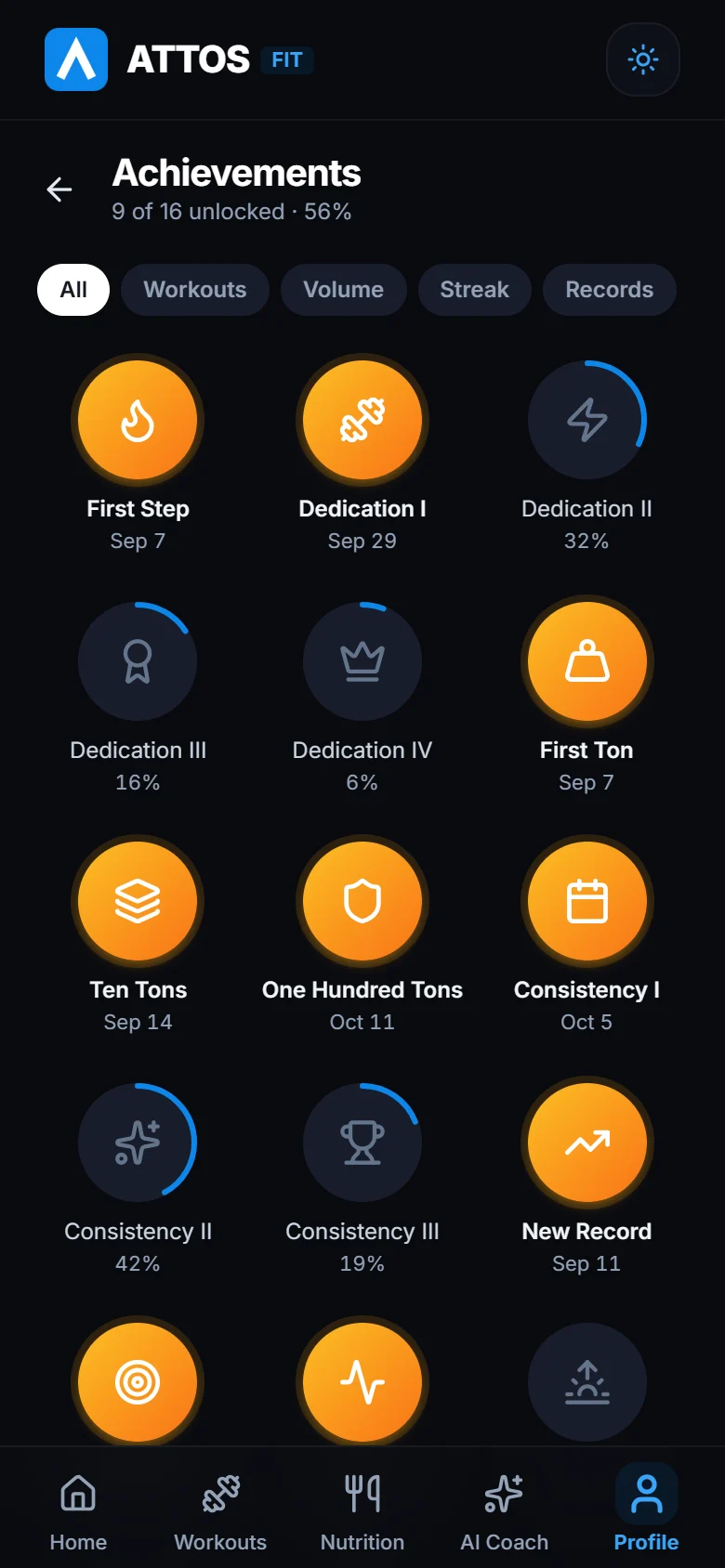 Unlock achievements (1)