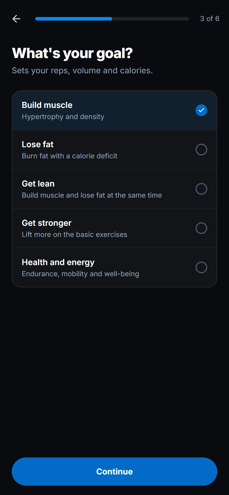 Pick your goal and your routine (1)