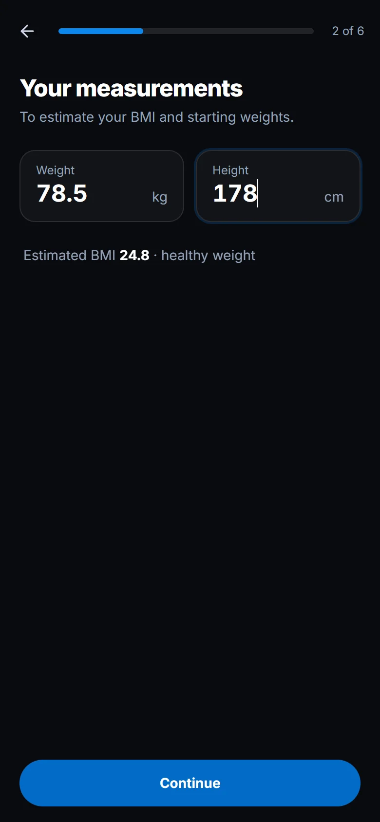 Tell us about you and your measurements (2)