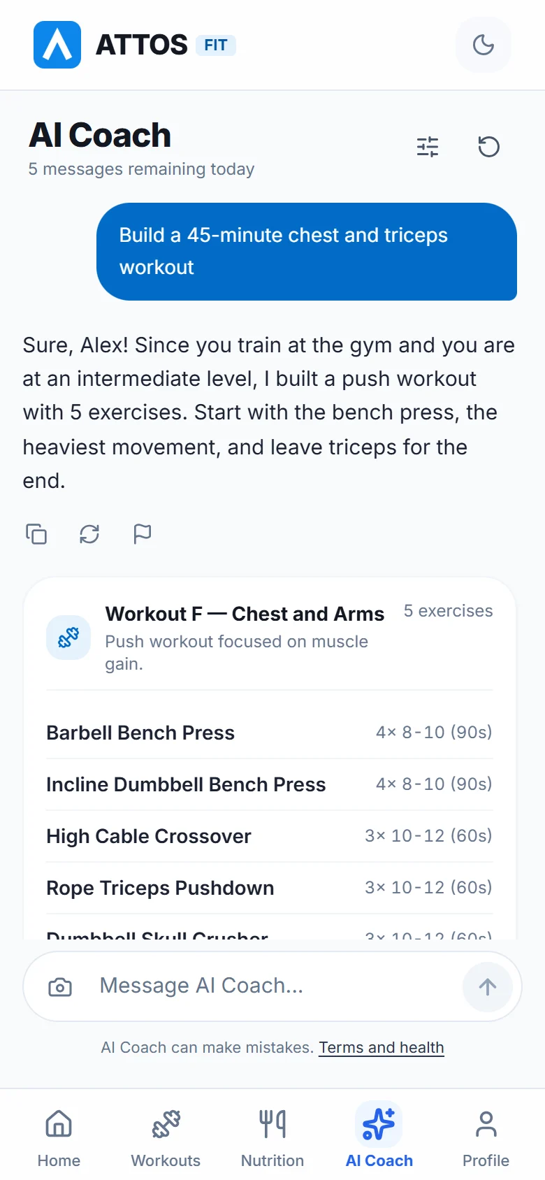 Ask for a workout and save it to the app (1)