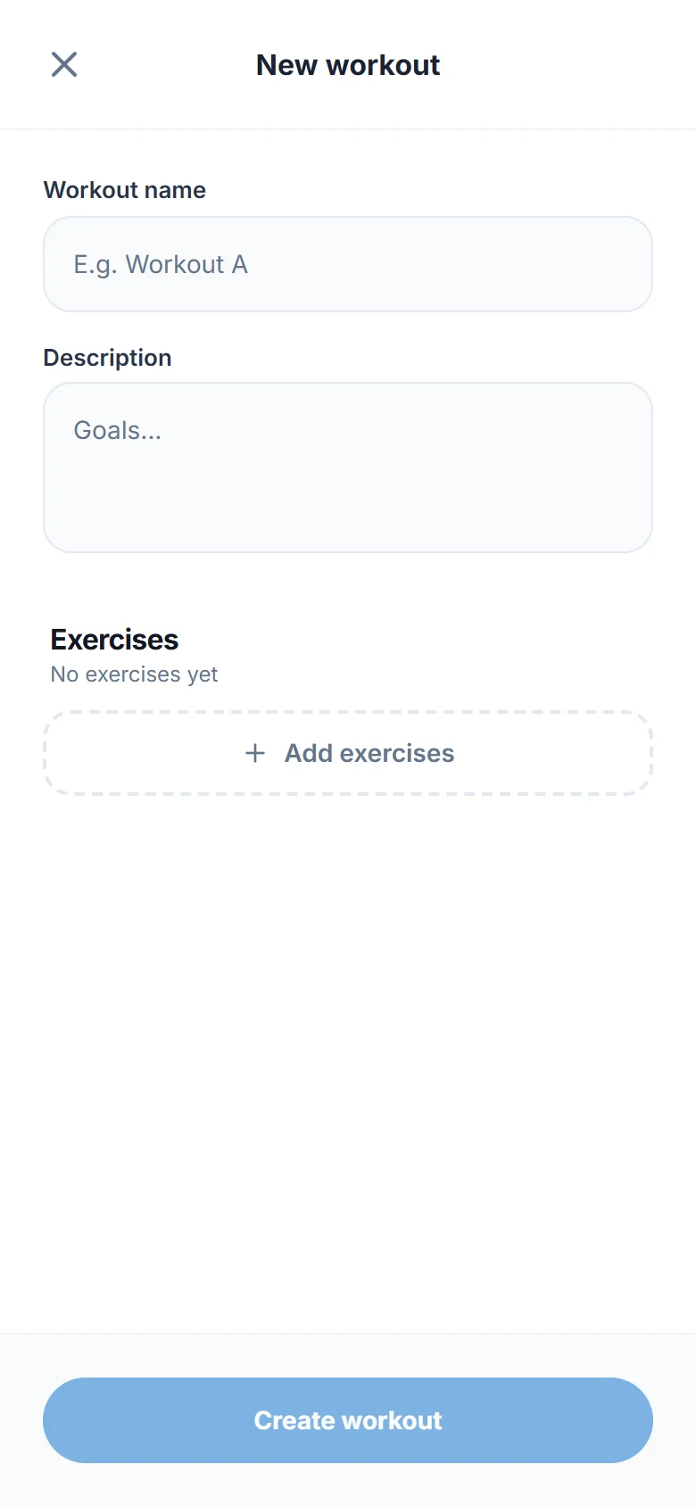 Create a workout from scratch (1)