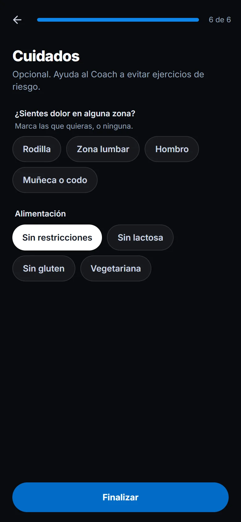 Indica dónde entrenas y qué debes cuidar (2)