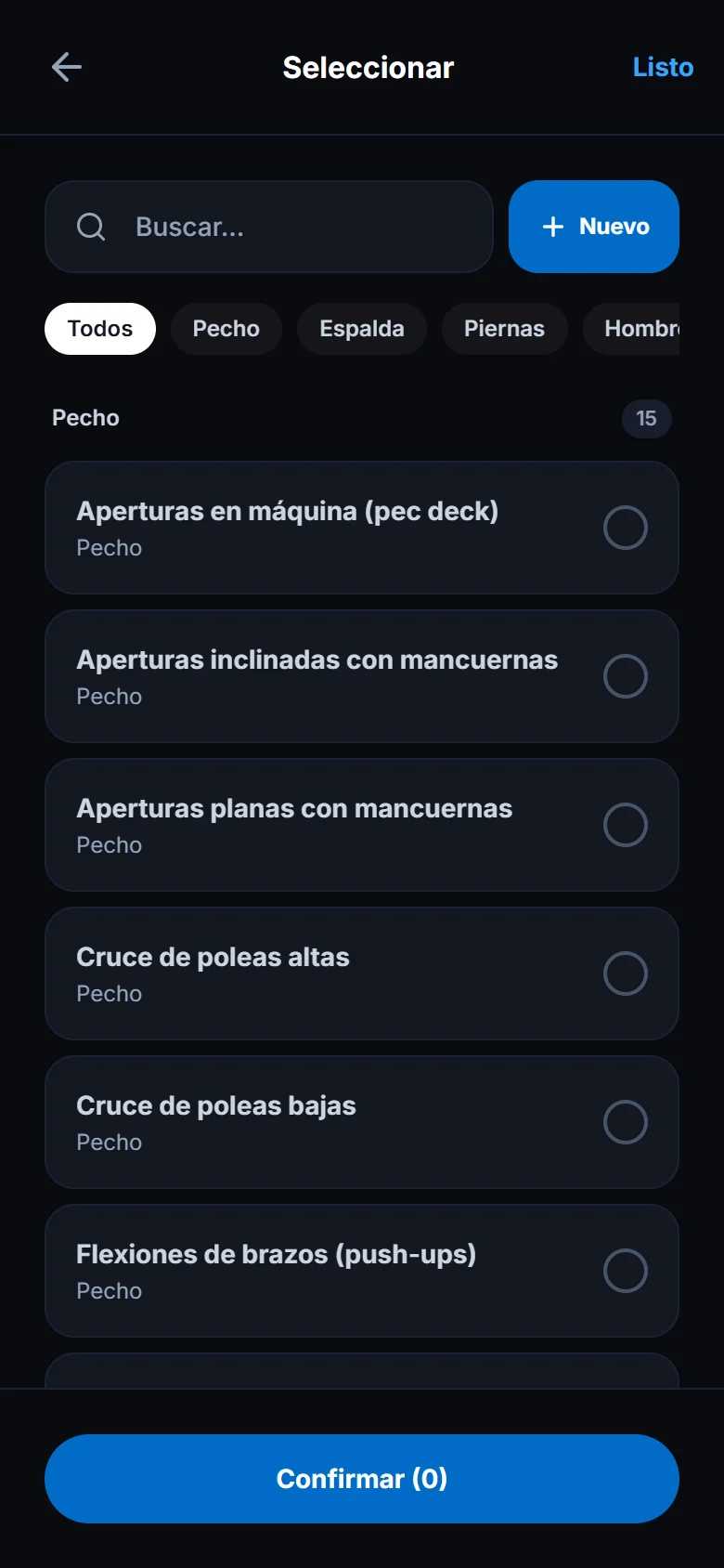 Crea un entrenamiento desde cero (2)