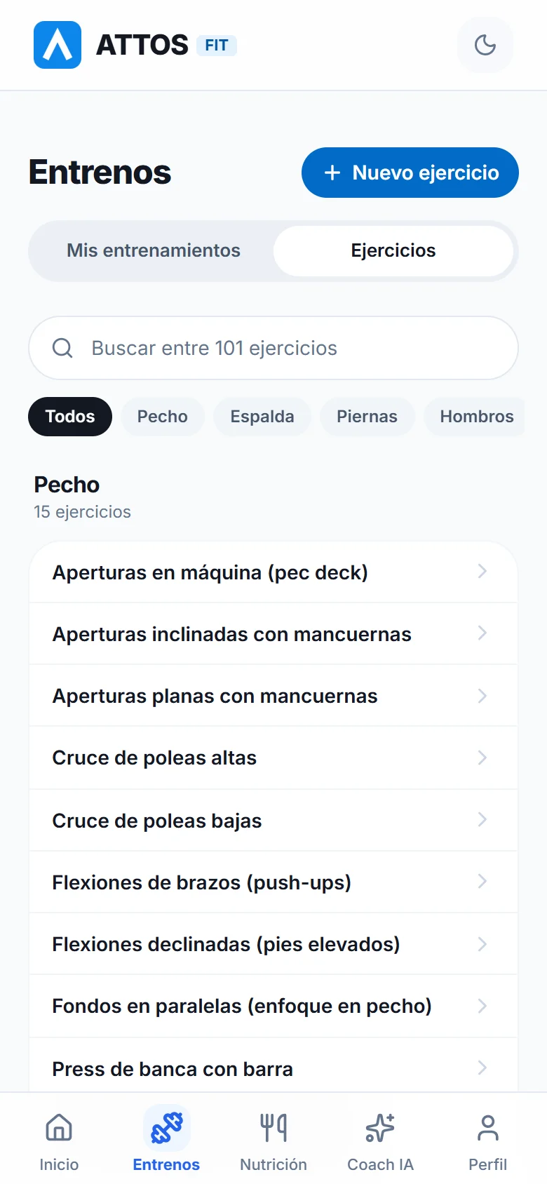 Consulta la biblioteca de ejercicios (1)