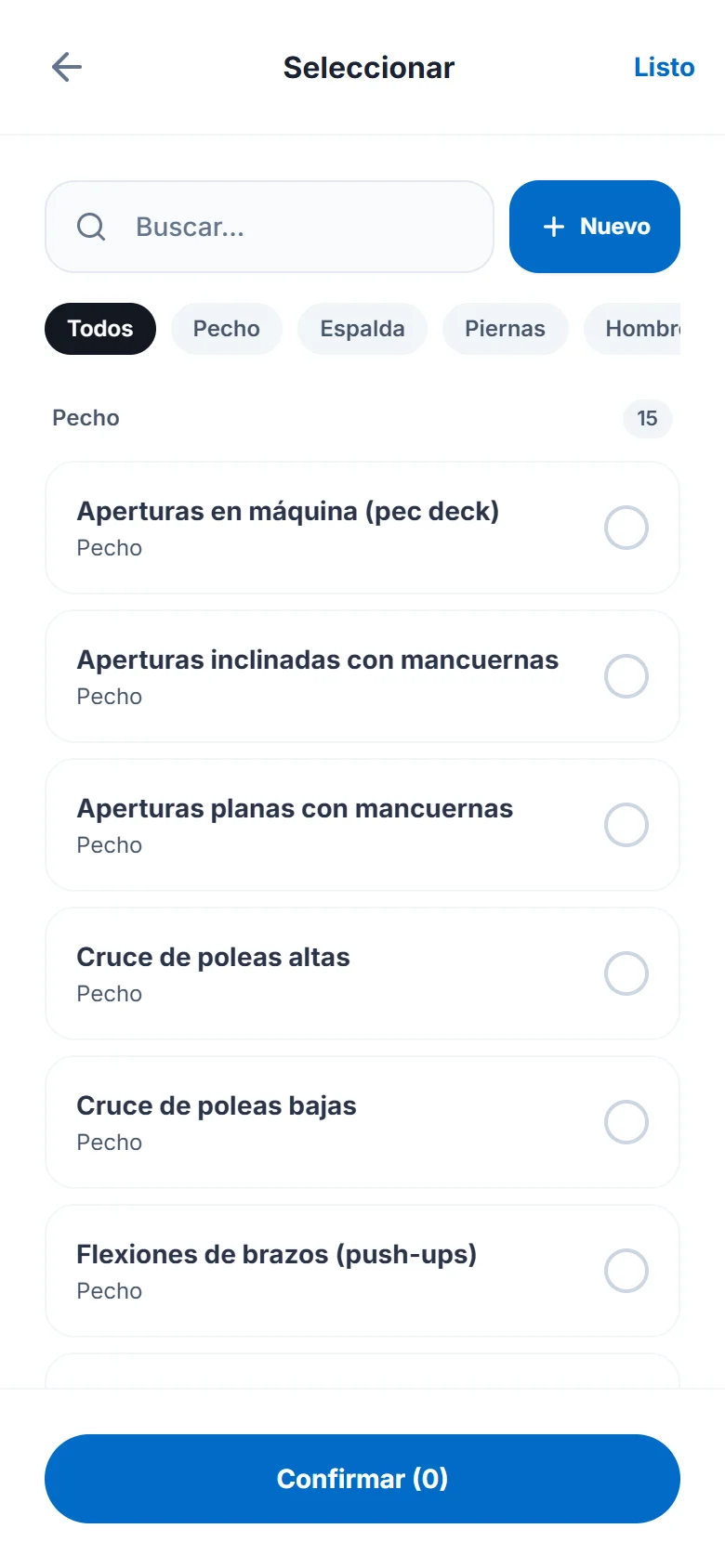 Crea un entrenamiento desde cero (2)