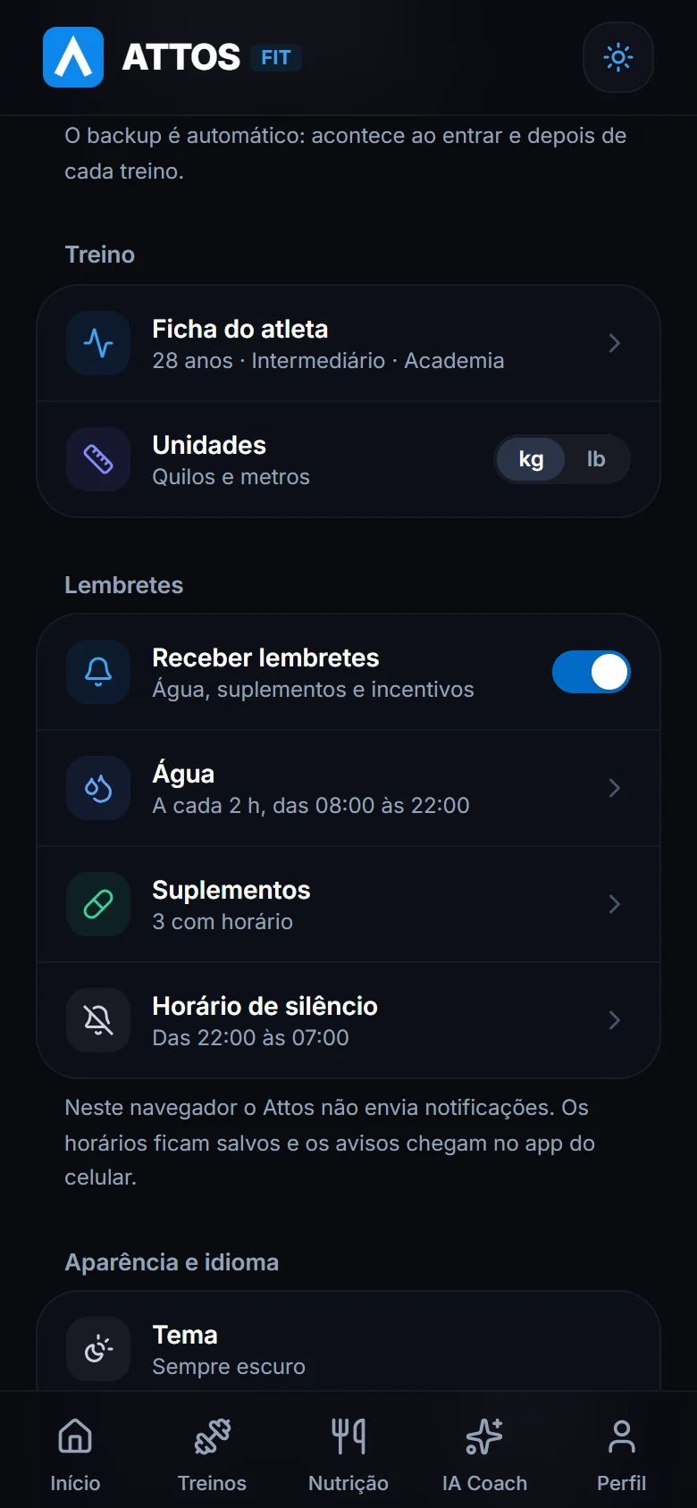 Lembretes e horário de silêncio (1)