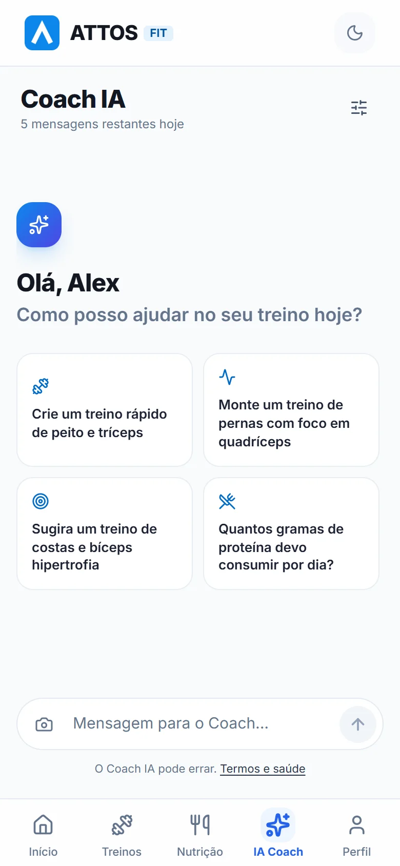 Tire dúvidas com o Coach